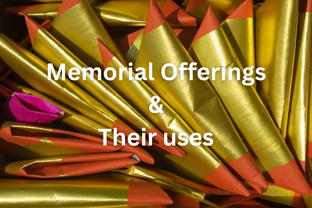 memorial offering and their uses blog post